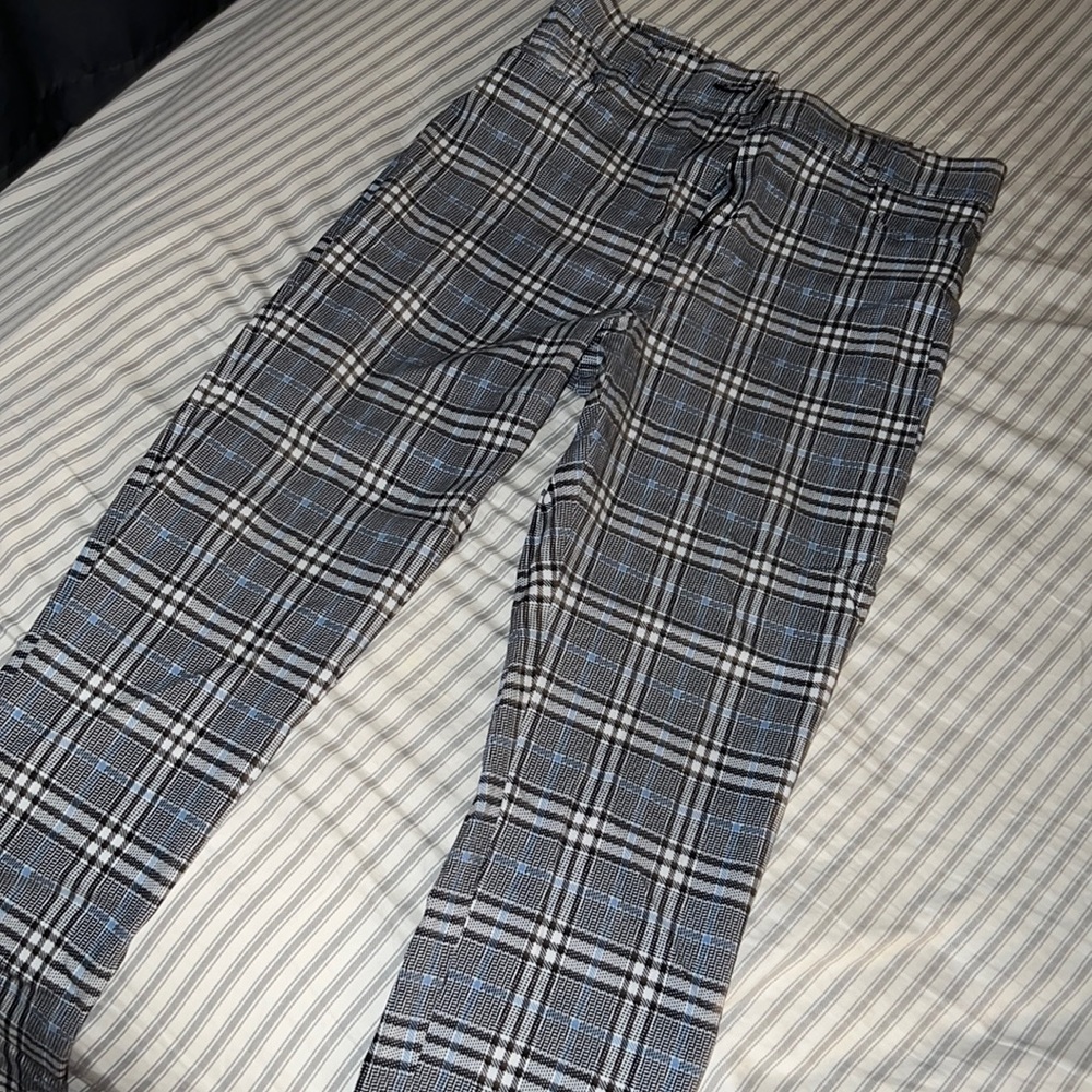 Plaid dress pants